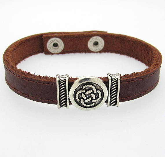 Personalized adjustable celtic bracelet cuff - Hand Stamped Trinkets